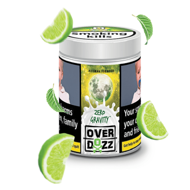 OverDozz Zero Gravity (Lemon and Mint) Flavour - shishagear - UK Shisha Hookah Black Friday