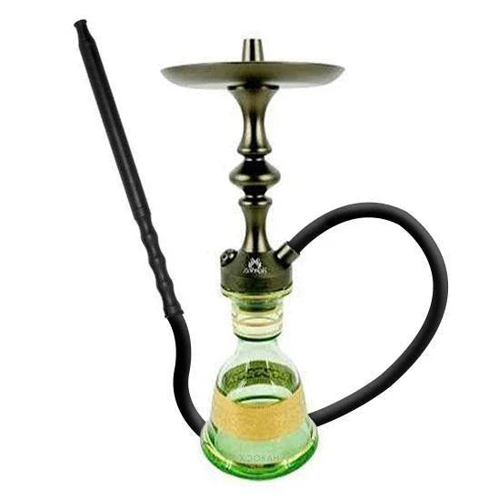 Zahrah Genie Mini Hookah Olive Grey - shishagear - UK Shisha Hookah Black Friday