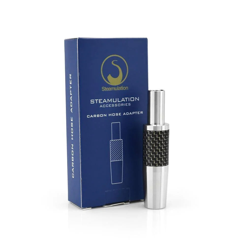 Steamulation Carbon Hose Adapter - Black Gold - shishagear - UK