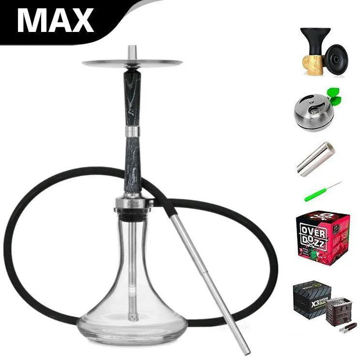 Ash Wood Hookah Electro Storm V2 Shisha Set - Dark Nights - shishagear - UK