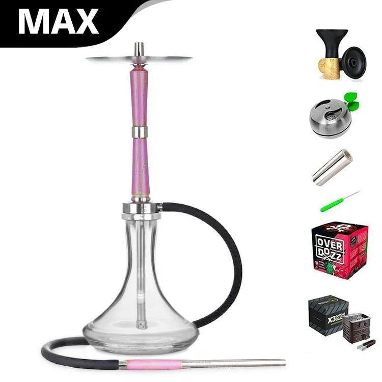 Ash Wood Hookah Electro Storm V2 Shisha Set - Jumping Strawberry - shishagear - UK