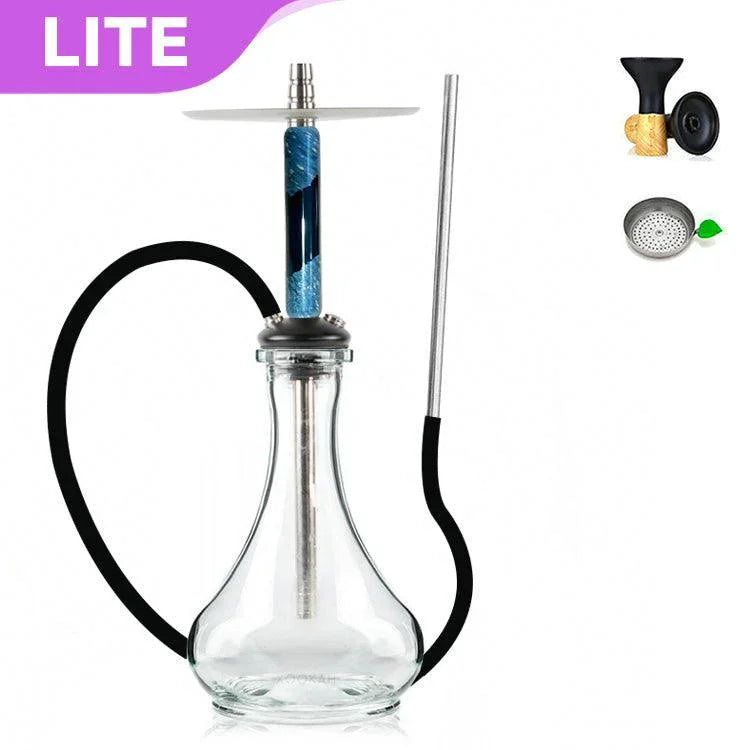 Marowood Stick Hookah With Base Set - Black Resin Stabwood - shishagear - UK Shisha Hookah Black Friday