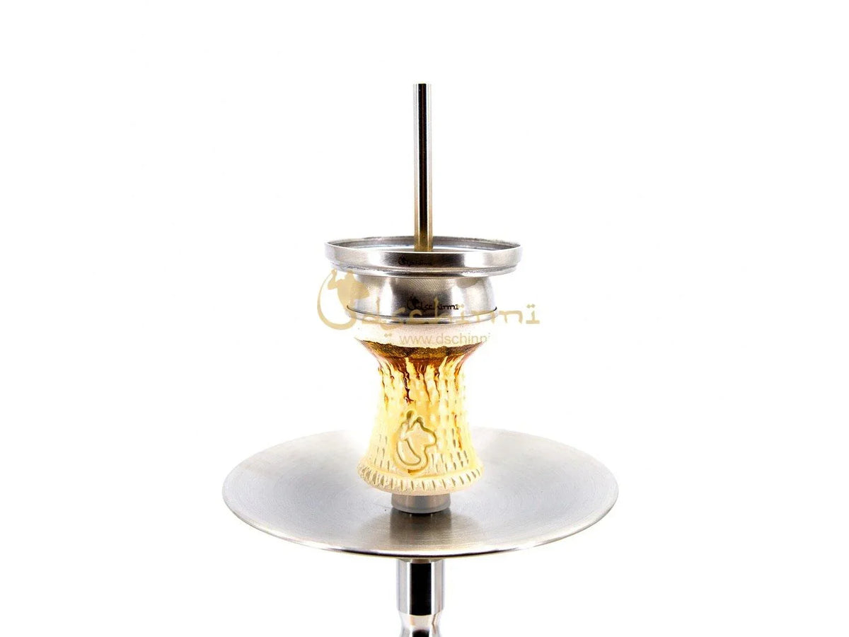 Dschinni Mio Phantom Chrome Hookah Set - shishagear - UK Shisha Hookah Black Friday