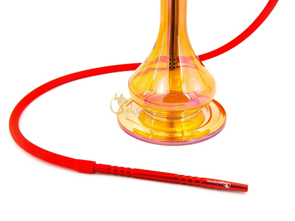 Dschinni Botan Gold Hookah Set (Red-Orange) - shishagear - UK Shisha Hookah Black Friday