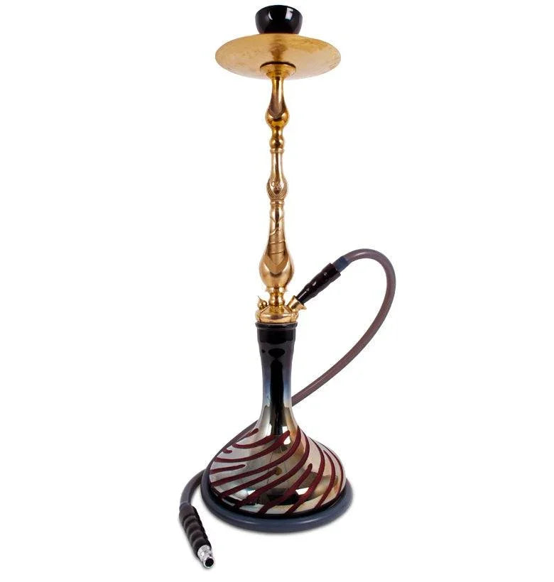 Sahara Smoke Brass Executive 30&quot; Hookah Crimson - shishagear - UK Shisha Hookah Black Friday
