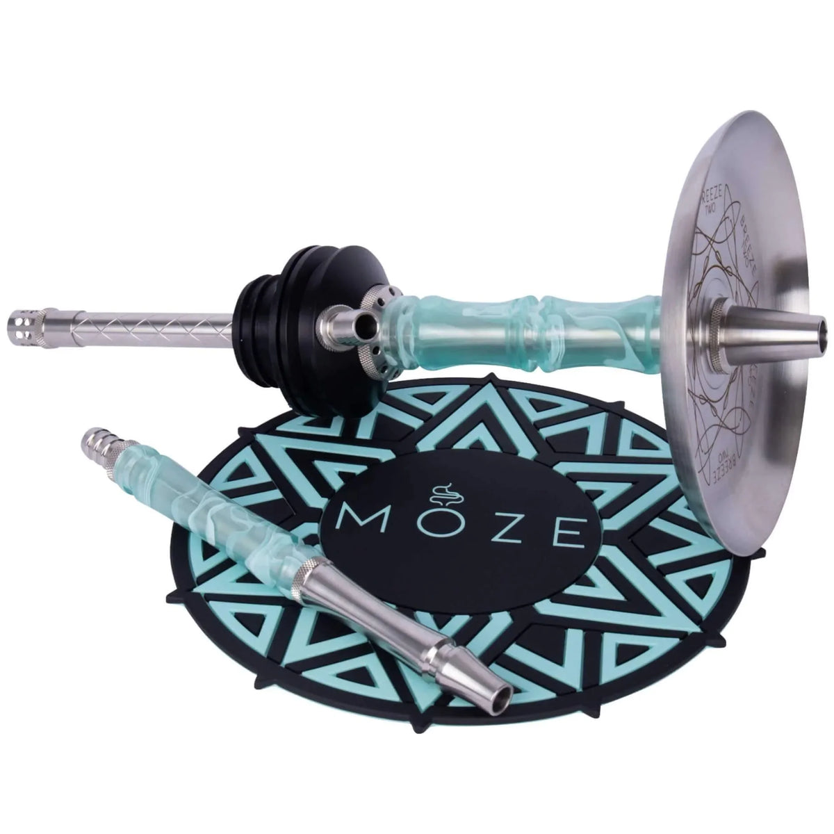 Moze Breeze Two Hookah - Wavy Mint - shishagear - UK Shisha Hookah Black Friday