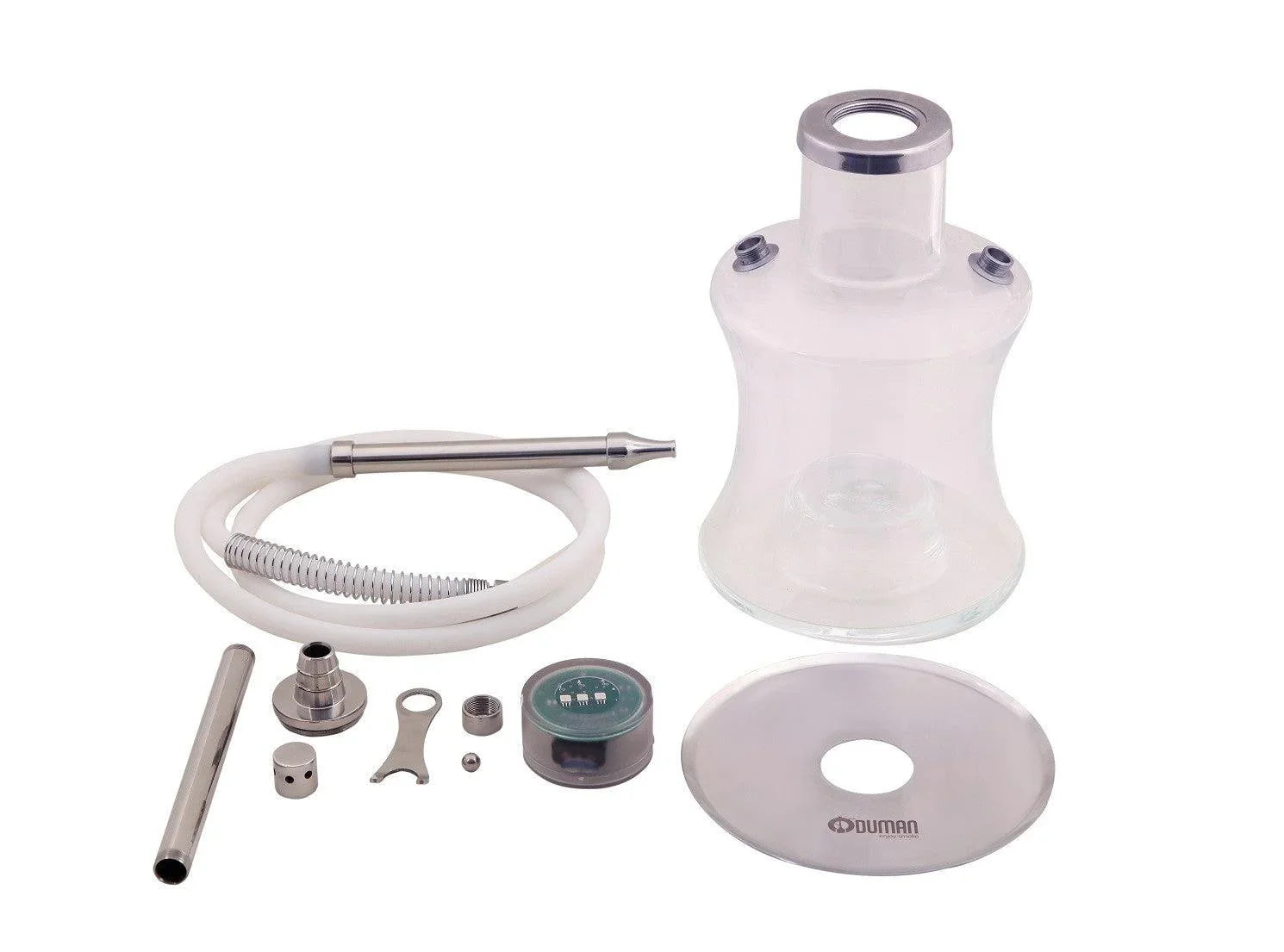 Oduman N2 Clear Glass Shisha - shishagear - UK Shisha Hookah Black Friday