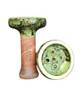 Oblako Phunnel Black Bowl - Green Neon Marble - shishagear - UK