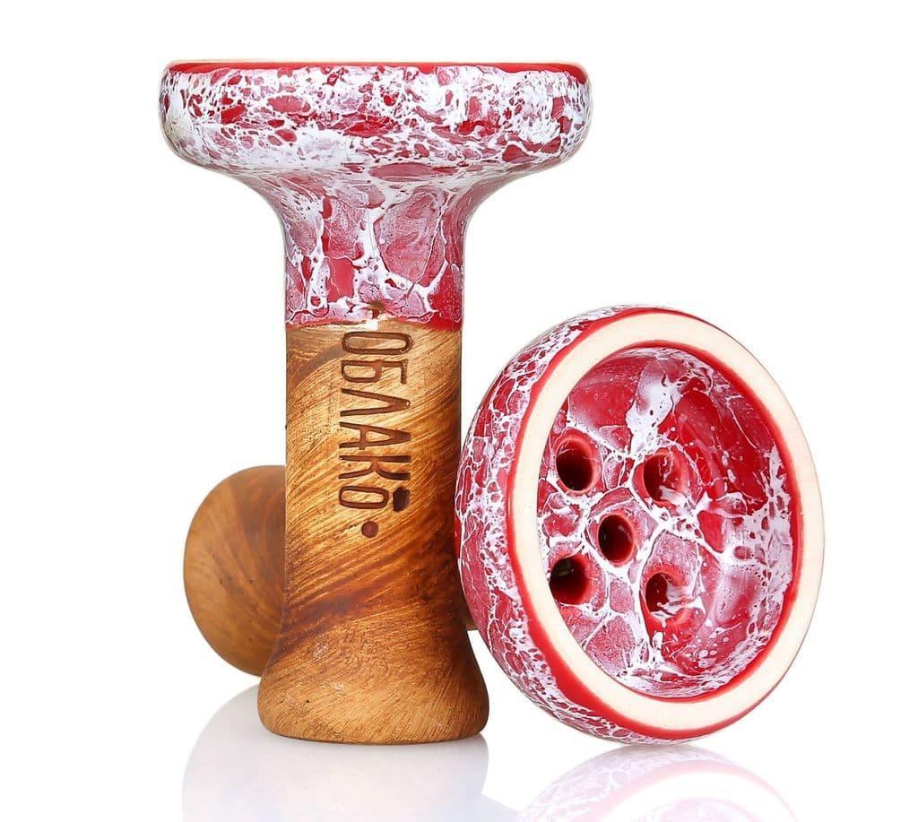 Oblako Phunnel Black Bowl - Marble Red - shishagear - UK