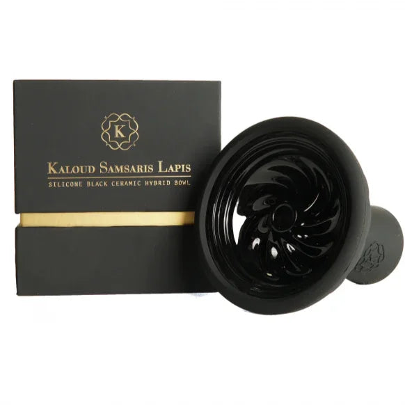 Kaloud Samsaris Lapis Black Ceramic Hybrid Bowl for Lotus 1 &amp; 1+ - shishagear - UK