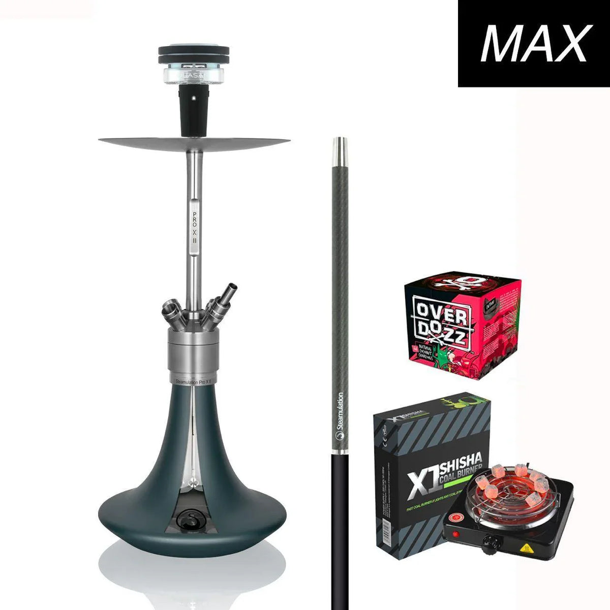 Steamulation Pro X II Kit - Petrol Green Matt - shishagear - UK