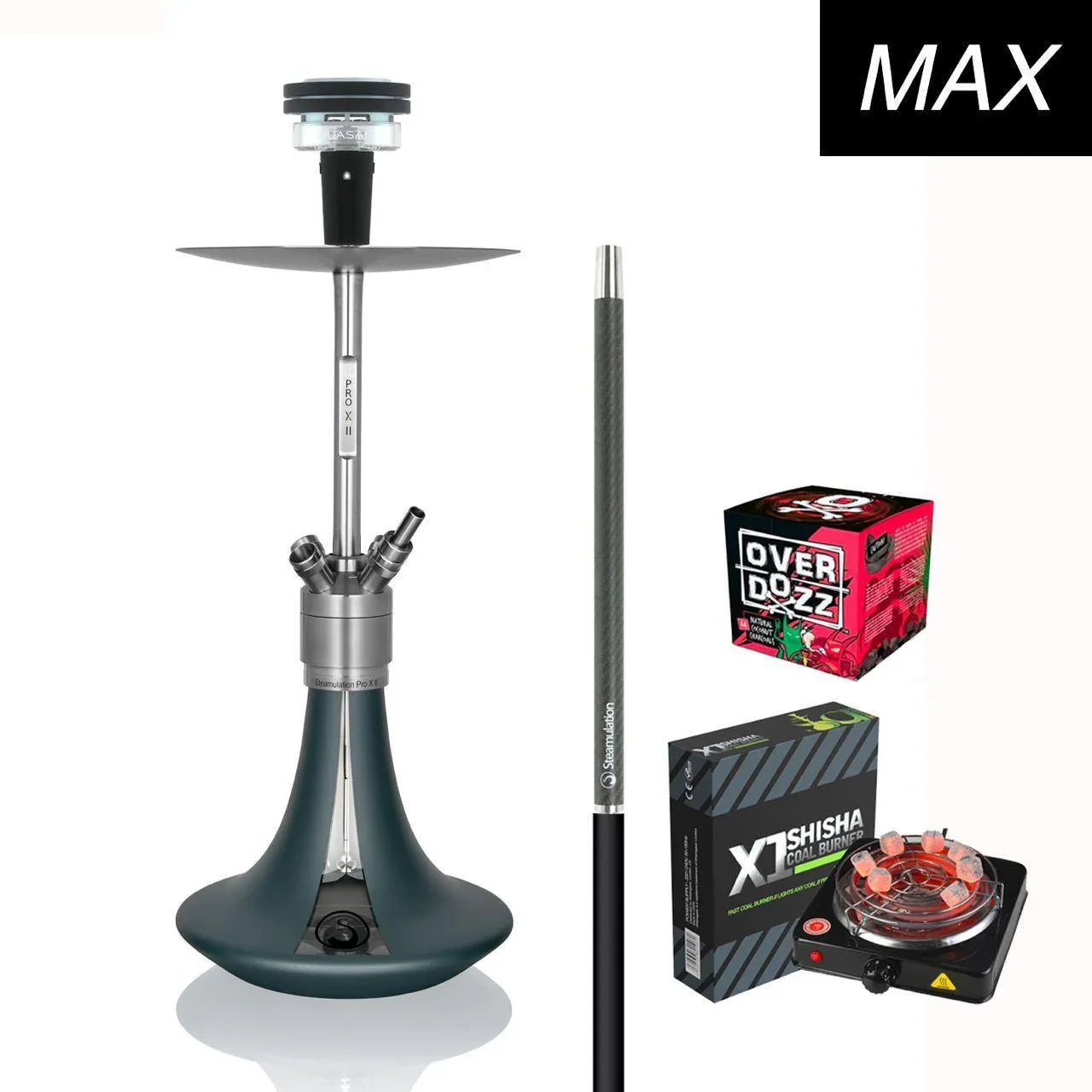 Steamulation Pro X II Kit - Petrol Green Matt - shishagear - UK
