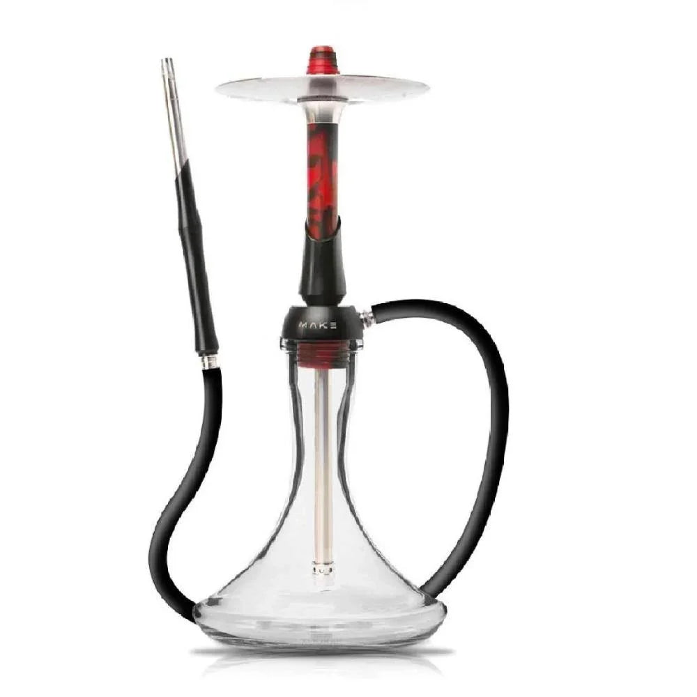 Make Hookah With Base Shisha Set - Red Acrylic - shishagear - UK