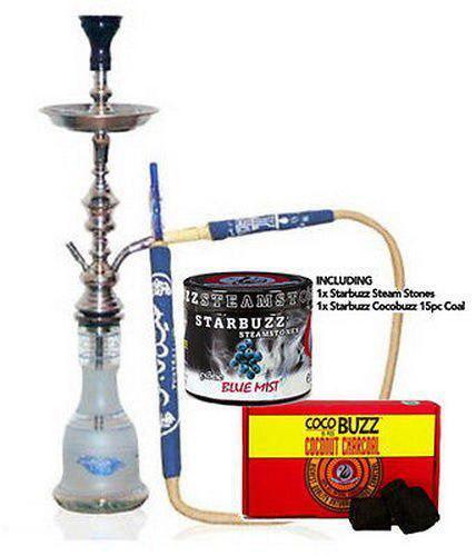 Khalil Mamoon Cafe 28&quot; Starter Kit with X1 Coal Burner - shishagear - UK Shisha Hookah Black Friday