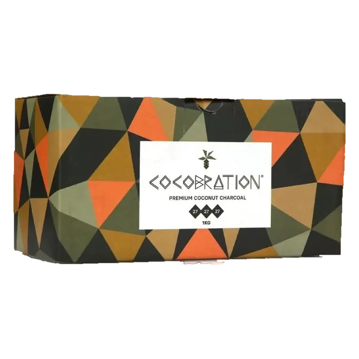Cocobration Kokosnuss-Kohle 1kg 27mm